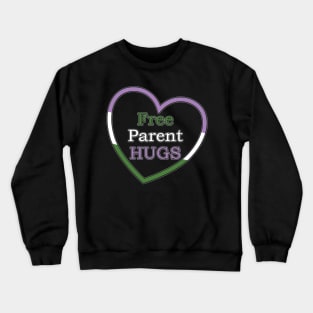 Free parent Hugs - Genderqueer Crewneck Sweatshirt